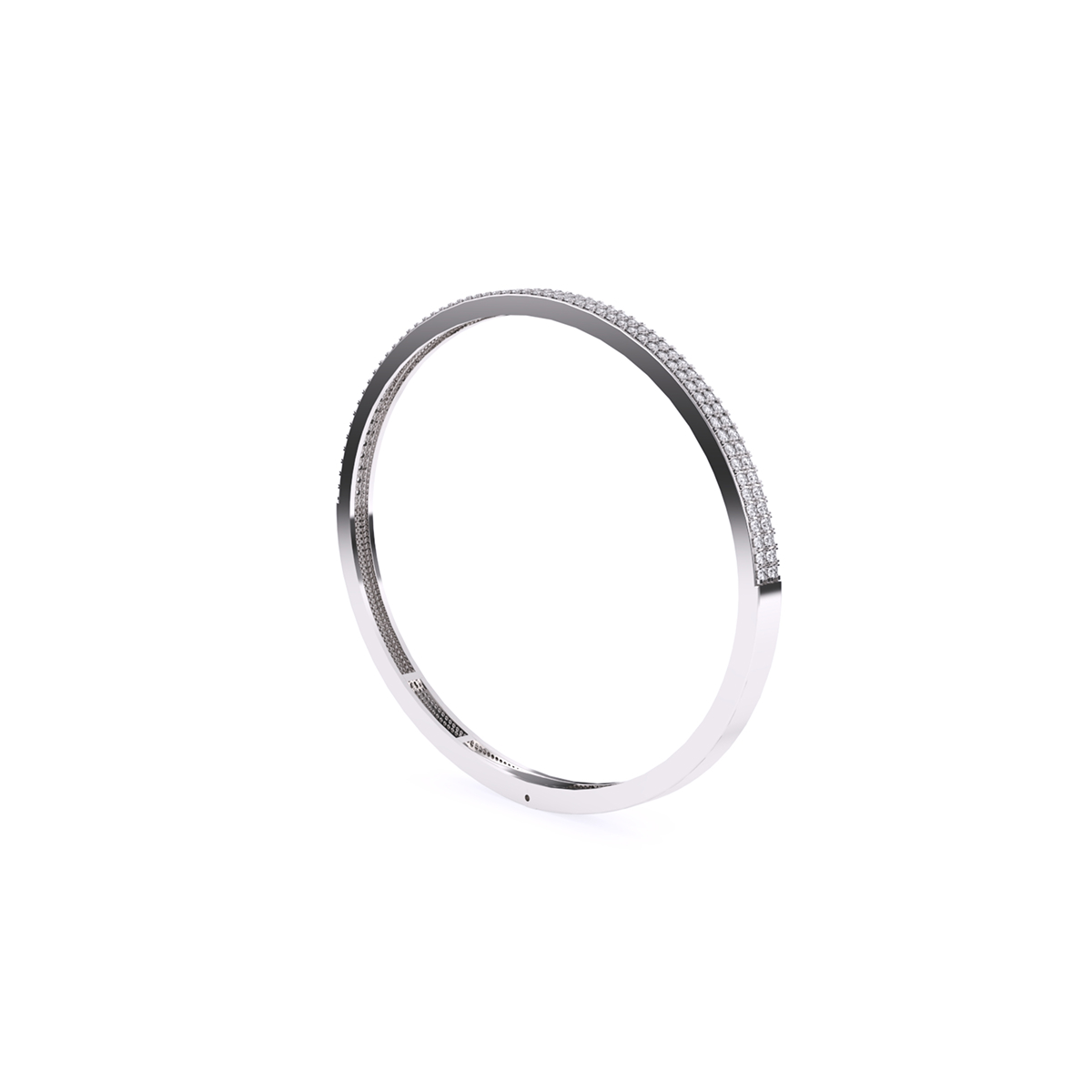Charming Half Eternity Round Lab Grown Bracelet